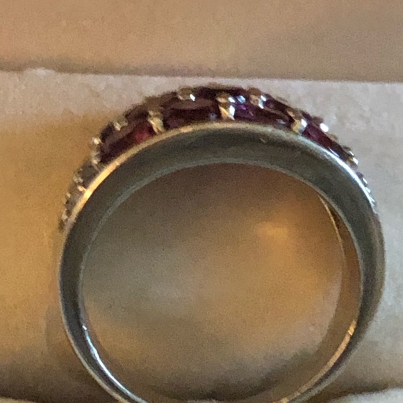Sterling Silver Rhodolite Garnet Ring - Picture 5 of 9
